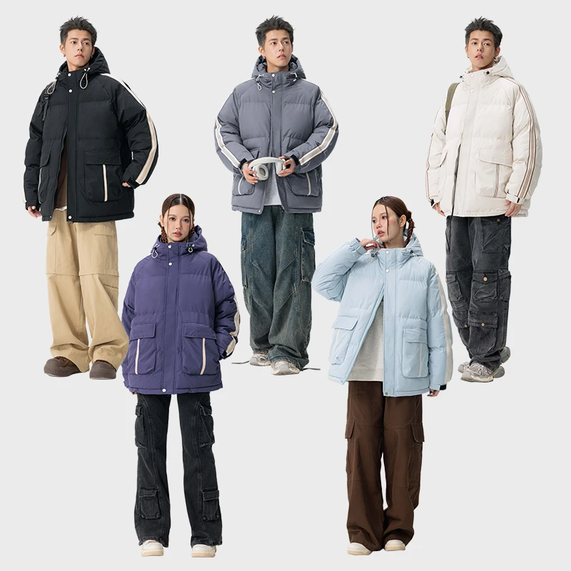 【李晨nic专属】工装风棉衣户外情侣加厚宽松2024秋冬连帽保暖棉服