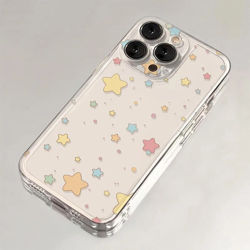 波点星星适用iphone15苹果16手机壳小米OPPO华为VIVO荣耀一加魅族