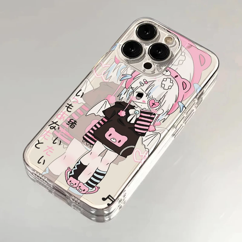 千禧少女适用iPhone15/13苹果14手机壳11/12华为vivo小米oppo软壳