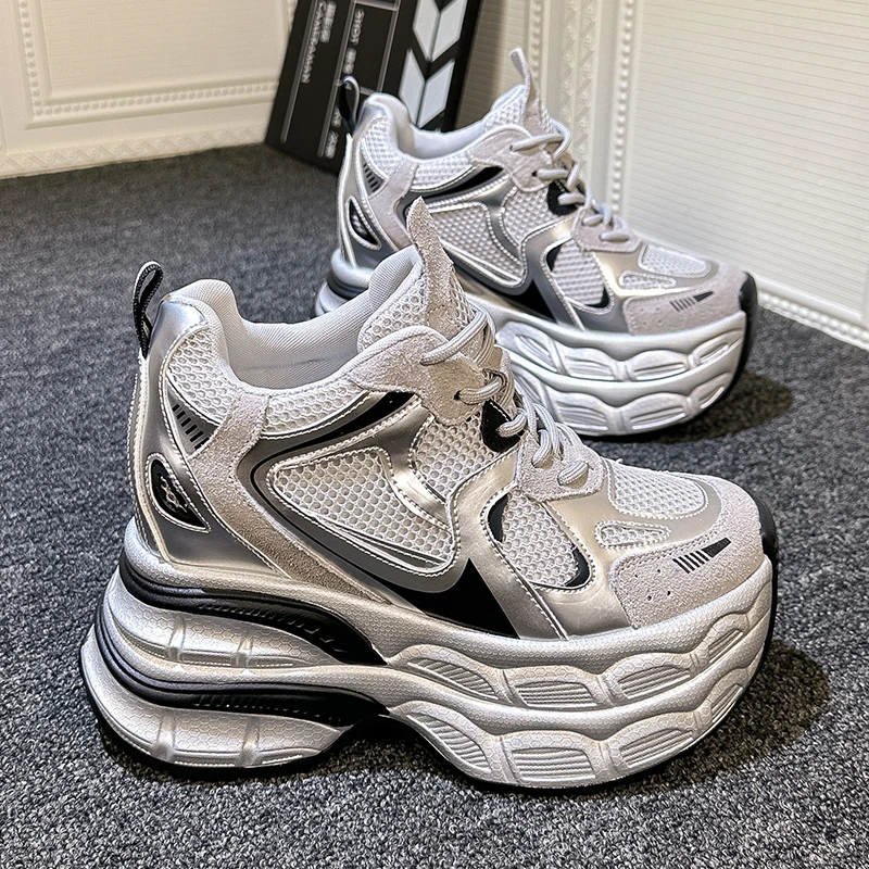 12厘米内增高老爹鞋女厚底2024秋季新款小个子显瘦百搭韩版运动鞋