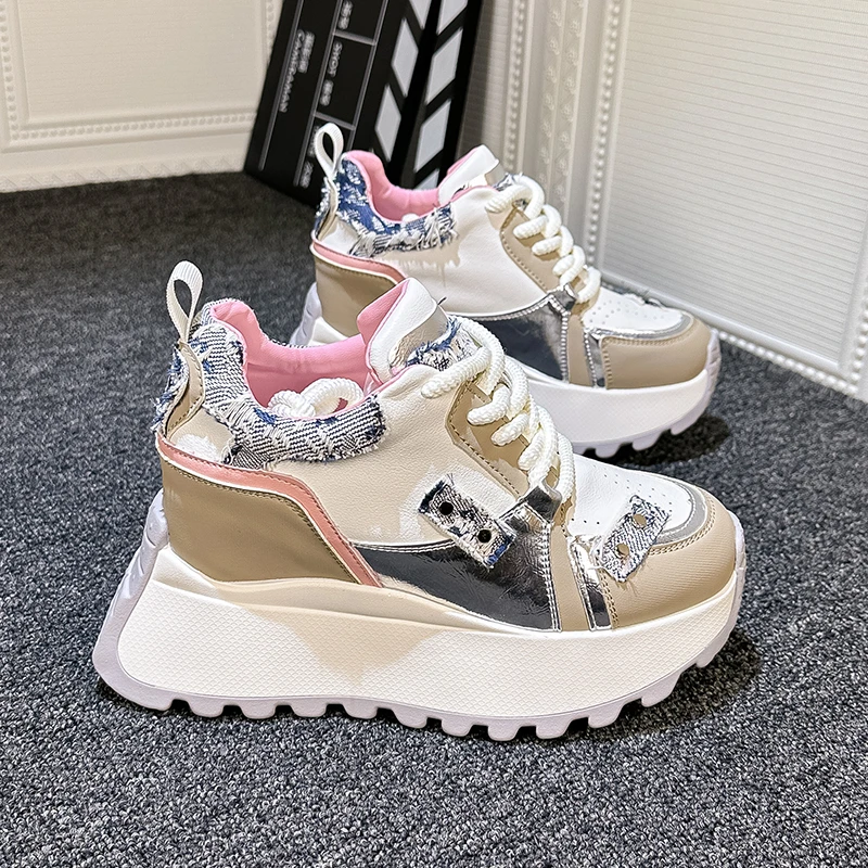 10厘米内增高老爹鞋女2024春新款百搭韩版爆款网红厚底休闲运动鞋