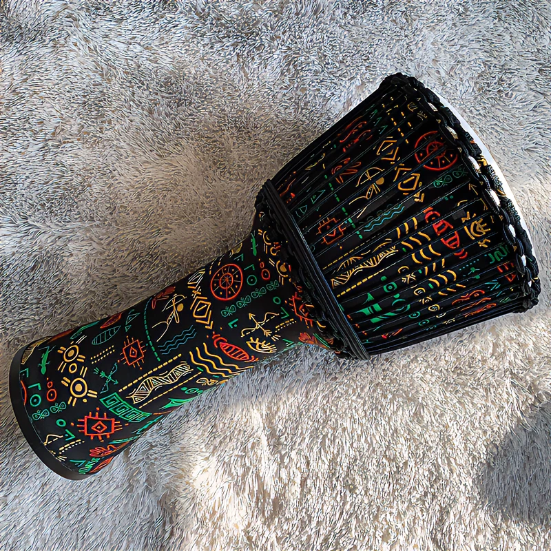 山羊皮12寸非洲鼓轻质便携带非洲手鼓云南丽江新手入门初学者手鼓