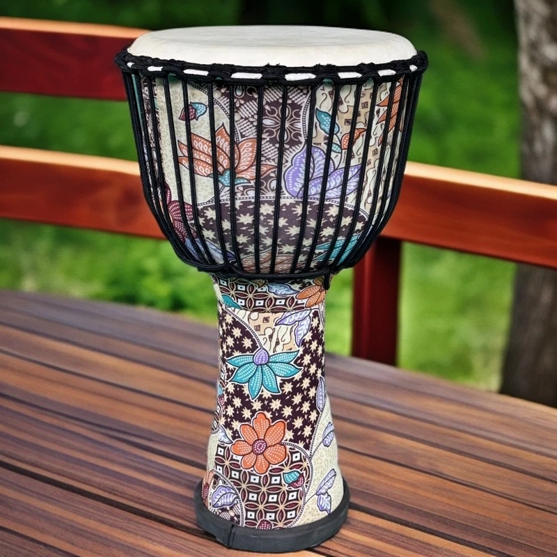 成人轻质山羊皮大10寸非洲鼓轻便初学入门者丽江携带方便非洲手鼓