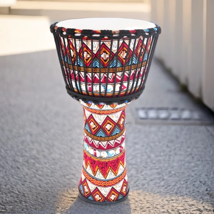 成人便携式12寸山羊皮非洲鼓初学者轻质专业演奏云南丽江非洲手鼓