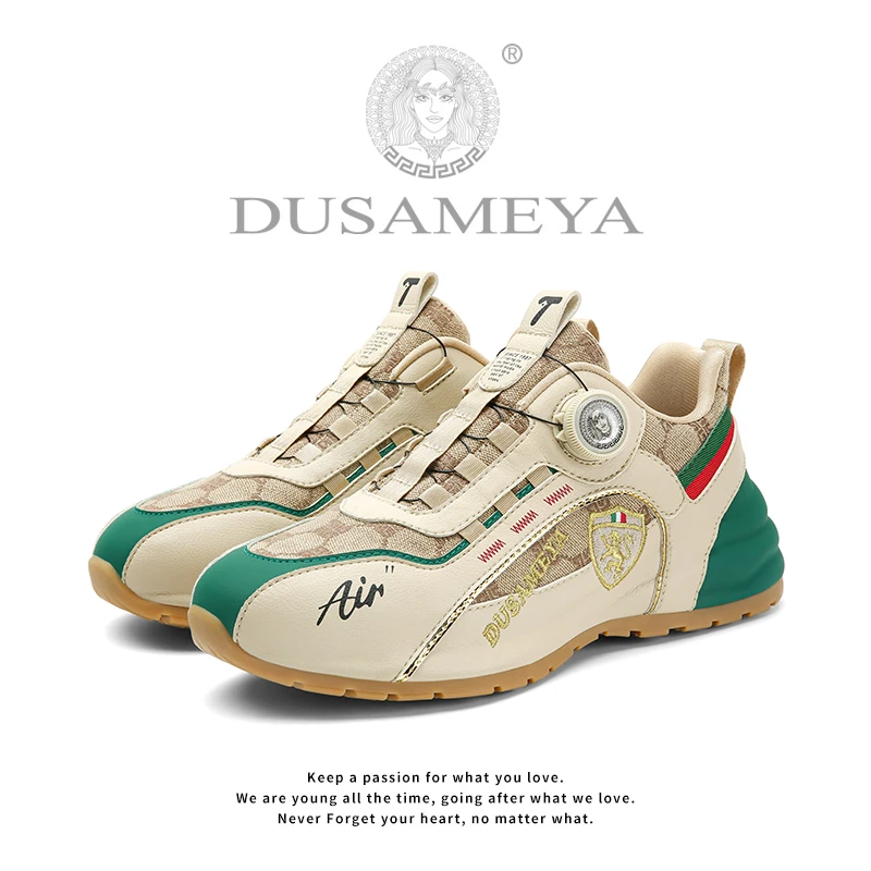 DUSAMEYA/杜莎米娅2024秋季新款高端情侣鞋轻奢百搭增高鞋子6633