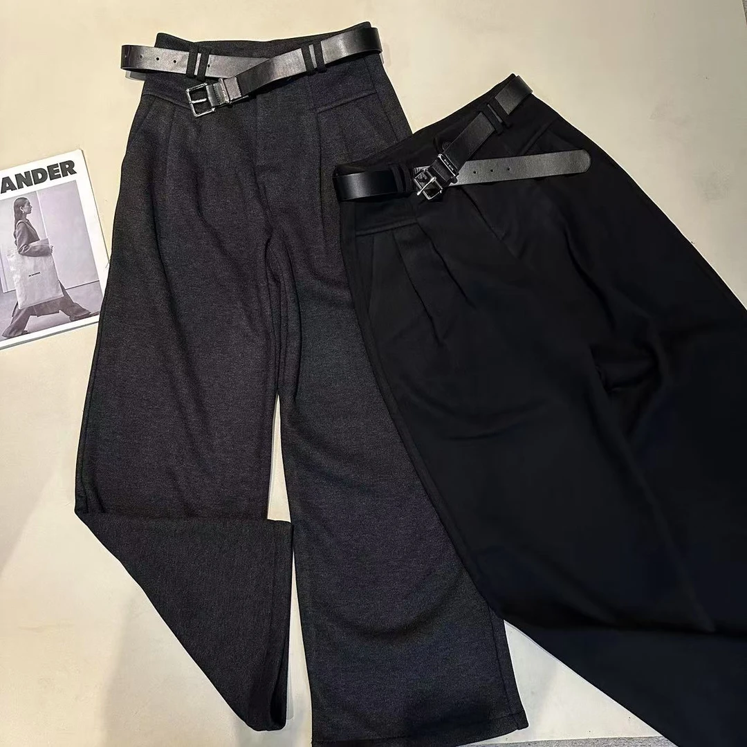 《姚家优麦汇》K3985冬款纯色加绒长裤新款时尚休闲洋气百搭裤女