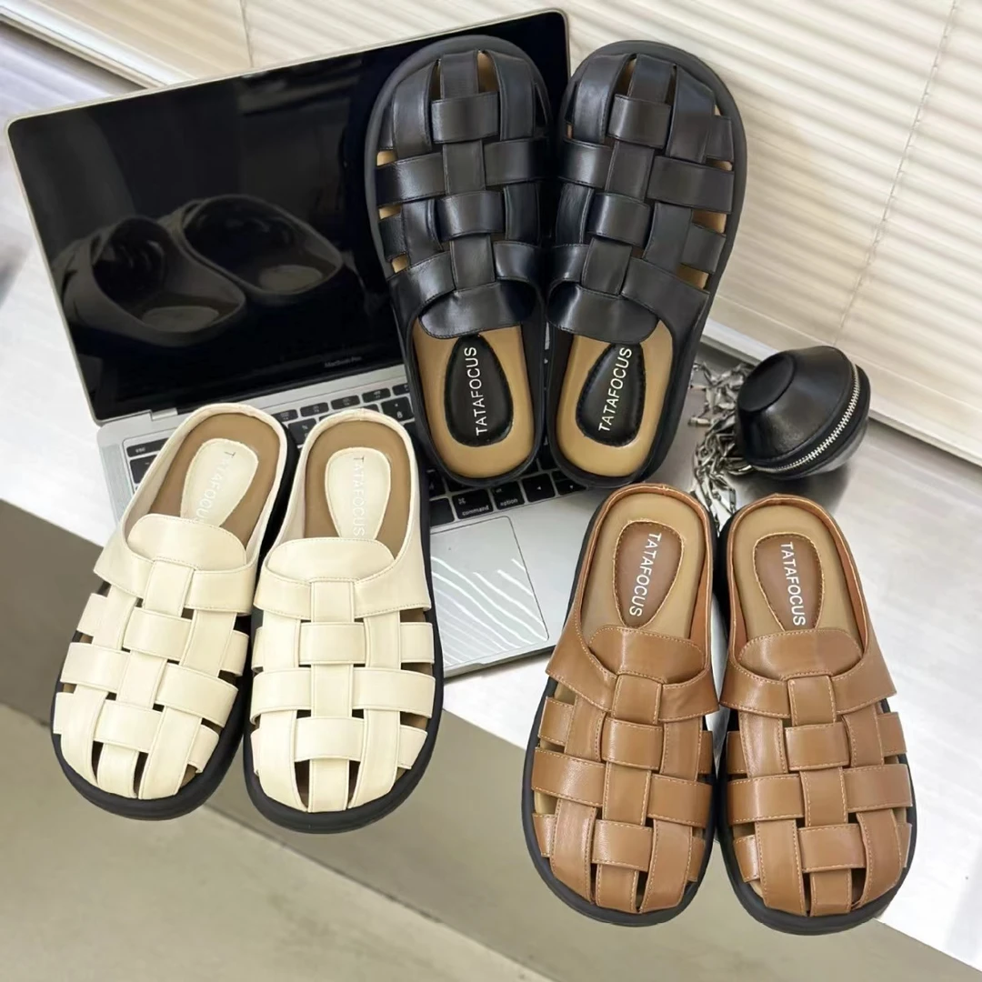 《姚家优麦汇》A06女鞋韩系猪笼拖鞋透气经典百搭女款