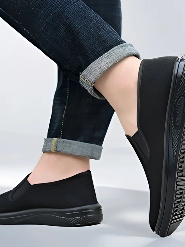 老北京布鞋男加厚软底防滑爸爸鞋春秋款透气单鞋中老年男士休闲鞋