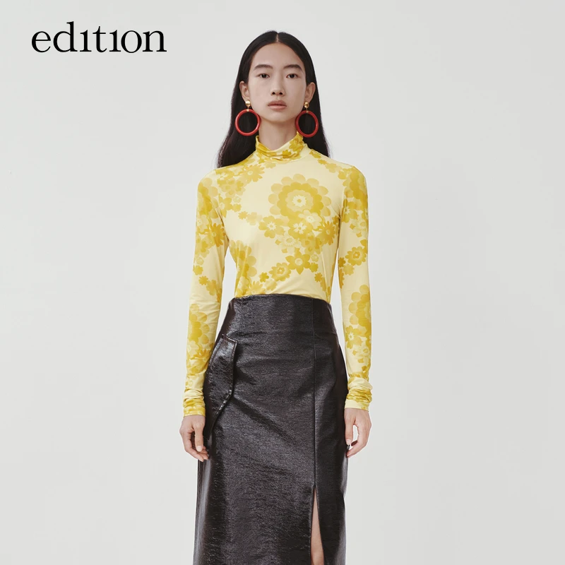 【商场同款】edition雅丹风东方感印花打底衫女设计师#EBB4TOP001