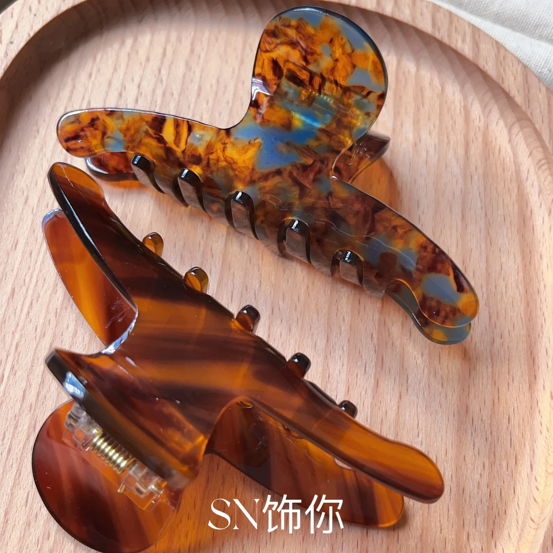 SN059/美拉德高级感抓夹森系优雅精致后脑勺发夹