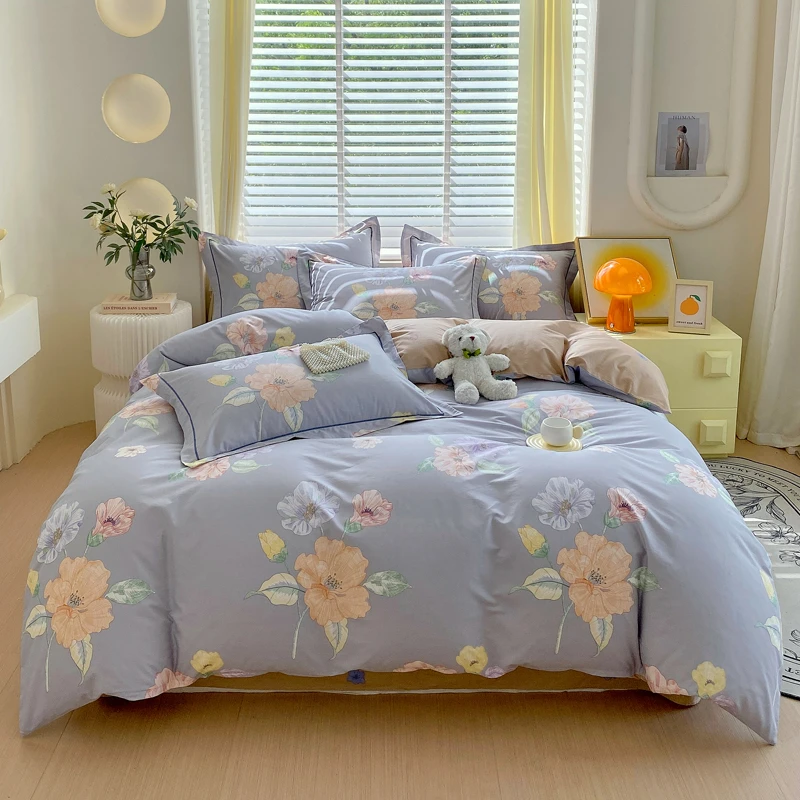 新款铂金全棉四件套100纯棉床单被套三件套床笠款双人床上用品