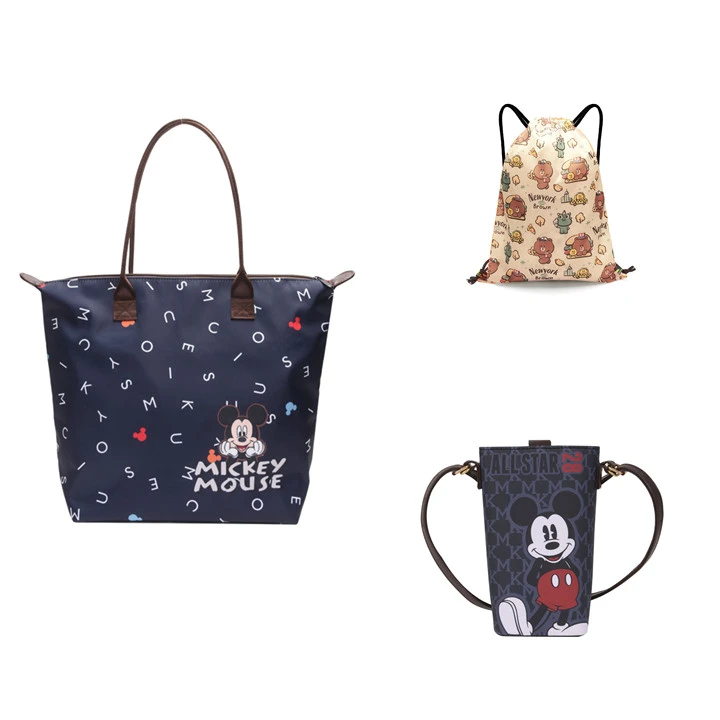 阪织屋迪士尼联名款托特包斜挎包背包手机包通勤防水轻便大容量