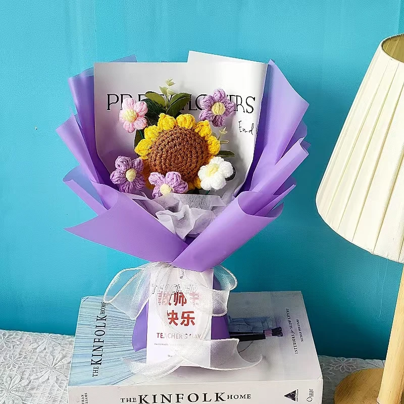 【小惊喜】伴手礼小花束毛线编织创意玩偶生日送儿童老师学生