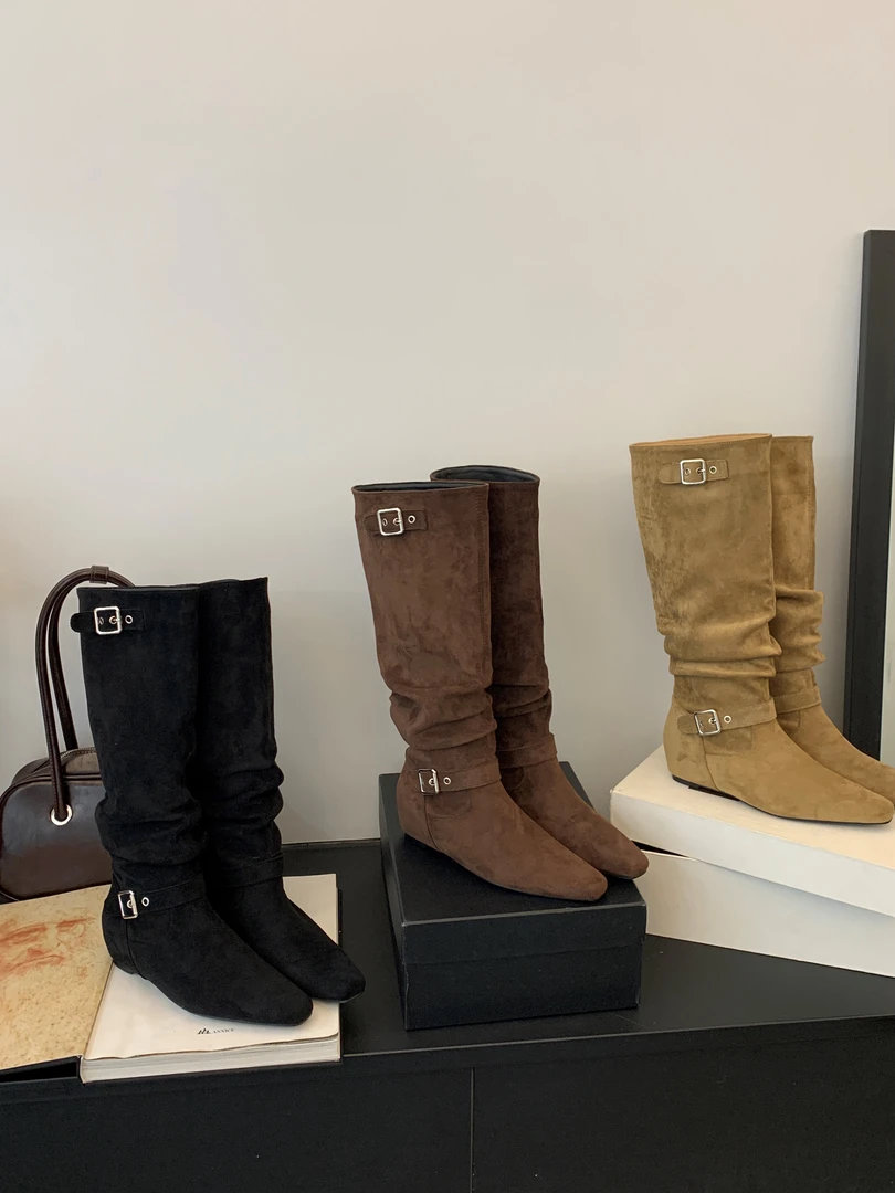 编码5001-5066韩版长靴骑士靴（偶有微瑕，完美主义勿拍）