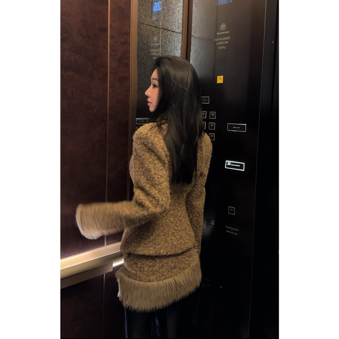 lele 原创设计优雅时尚西装外套+短裙套装 QD115TZ