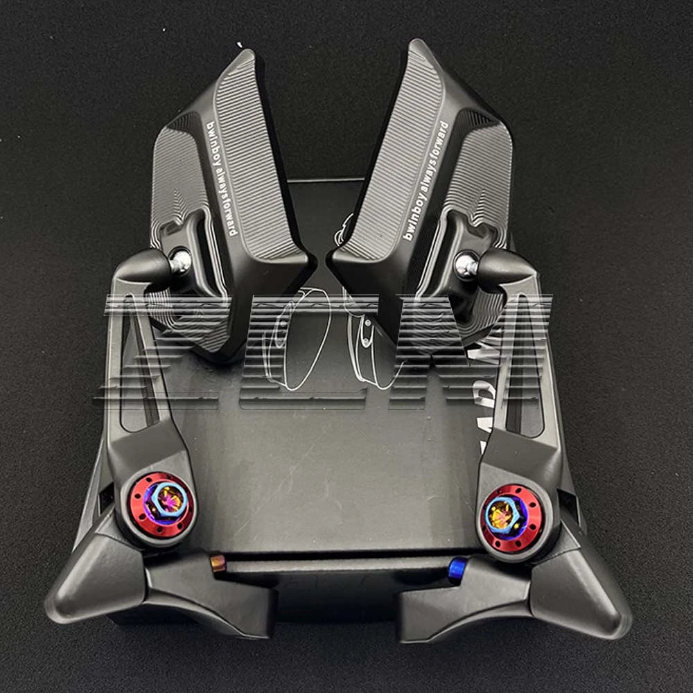 新款刀锋后视镜适用于九号台铃小牛铃木通用车型高清防眩目镜片