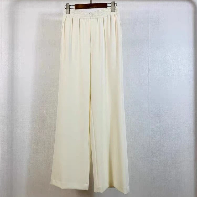 【中先森】桑蚕丝丝绒秋冬保暖百搭直筒加绒长裤   749 杏色