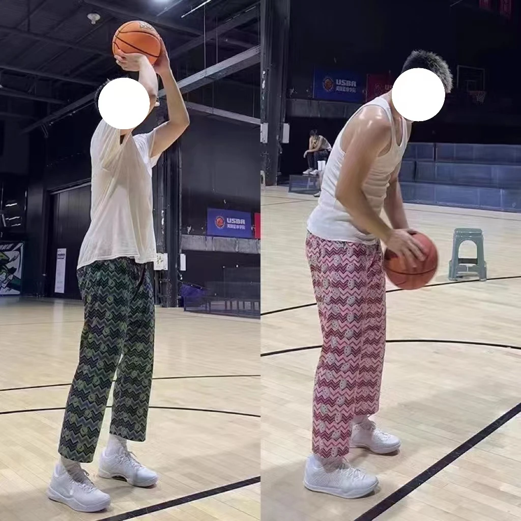 秋冬季博龙同款休闲直筒冬训长裤篮球训练健身美式复古运动裤子男