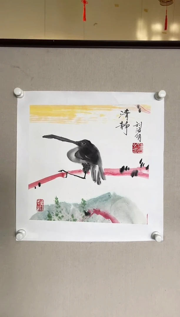 【闪购商品】书法LHM 花鸟-1（286）加赠书法