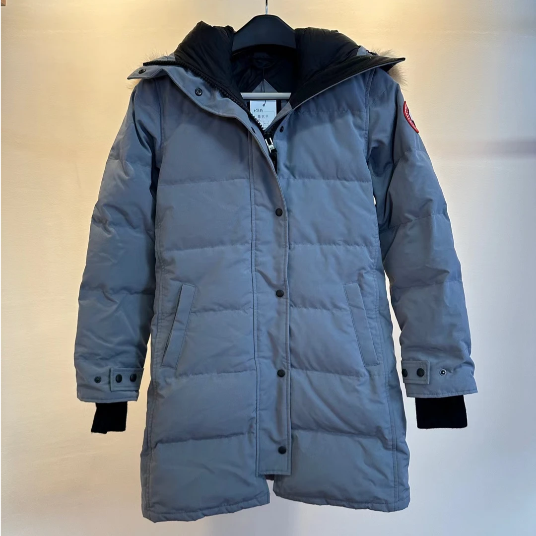 CANADA GOOSE/加拿大鹅 灰色 连帽羽绒服外套 M码 3802L 99新