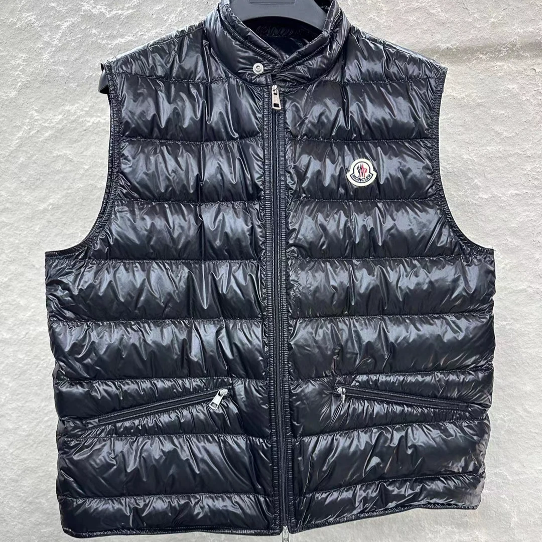 MONCLER 盟可睐 黑色 立领拉链马甲羽绒服 5码 全新带吊