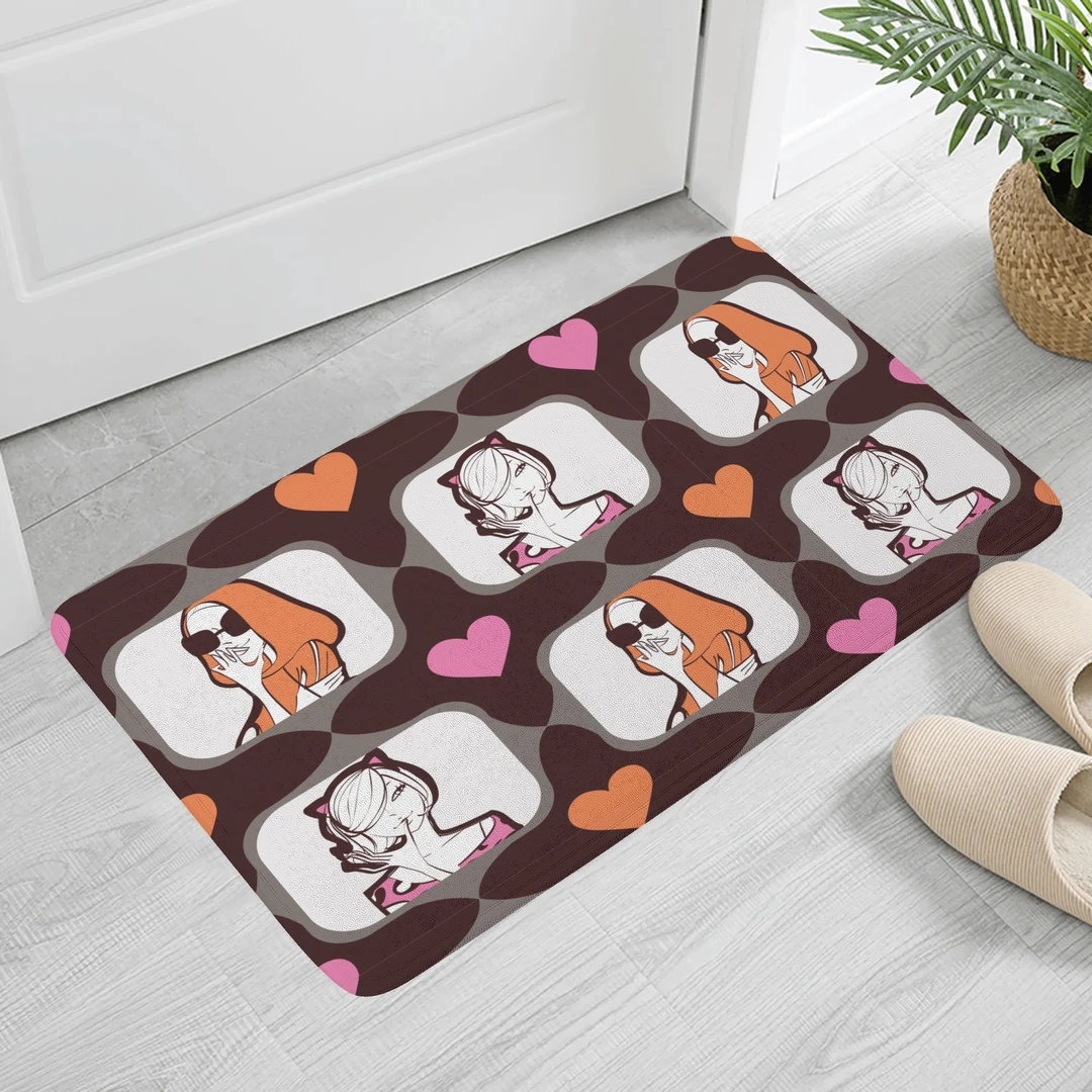 INSTORY地毯门垫吸水防滑垫脚垫地垫可爱家用卧室卫生间