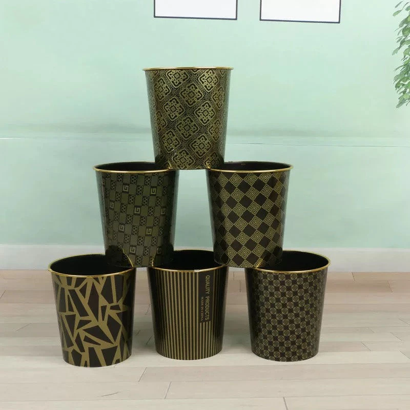 金边宾馆饭店家用垃圾桶大号无盖卫生间客厅办公纸篓