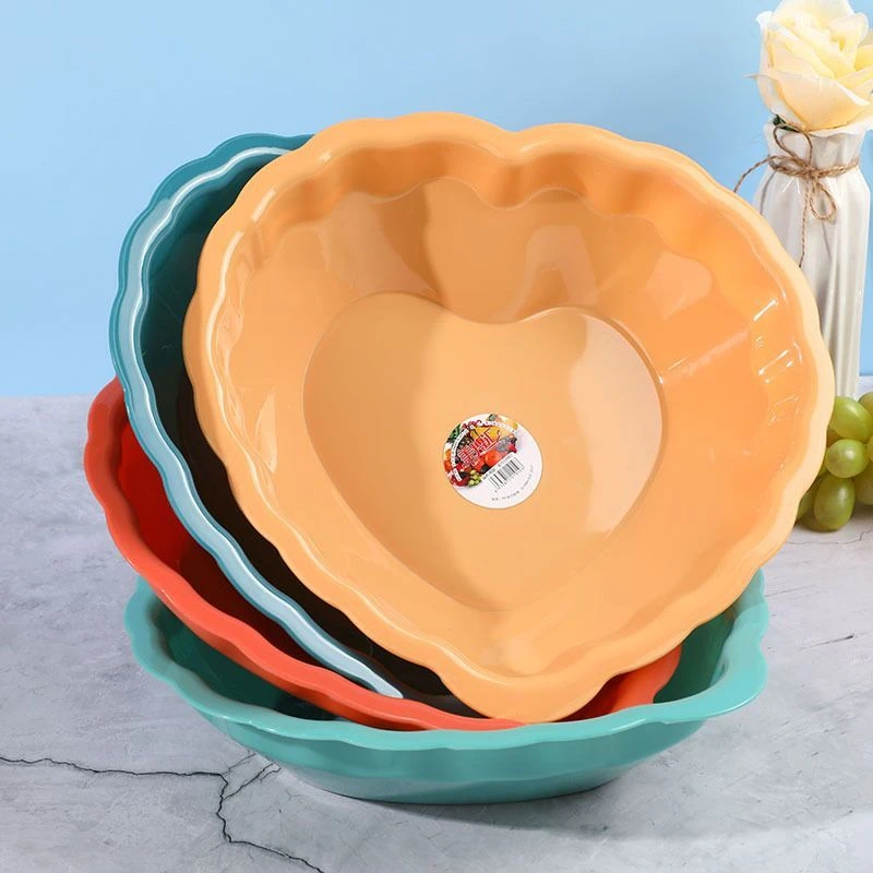 欧式家用水果盘糖果盘加大加厚办公室水果盘收纳盘塑料果盘子