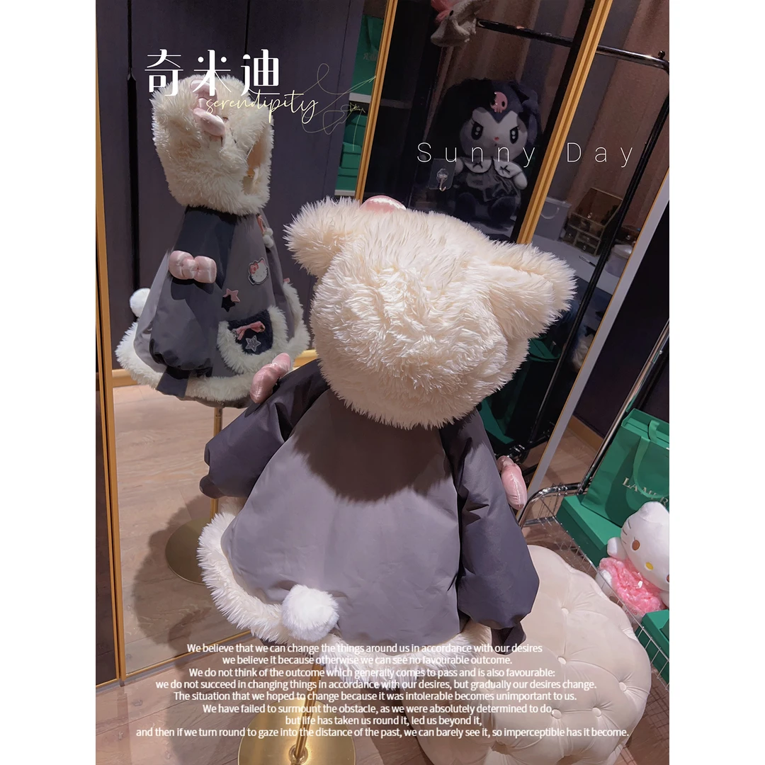 现货【kitty猫】奇米迪女童洛丽塔卡通羽绒服冬季小孩女款48398