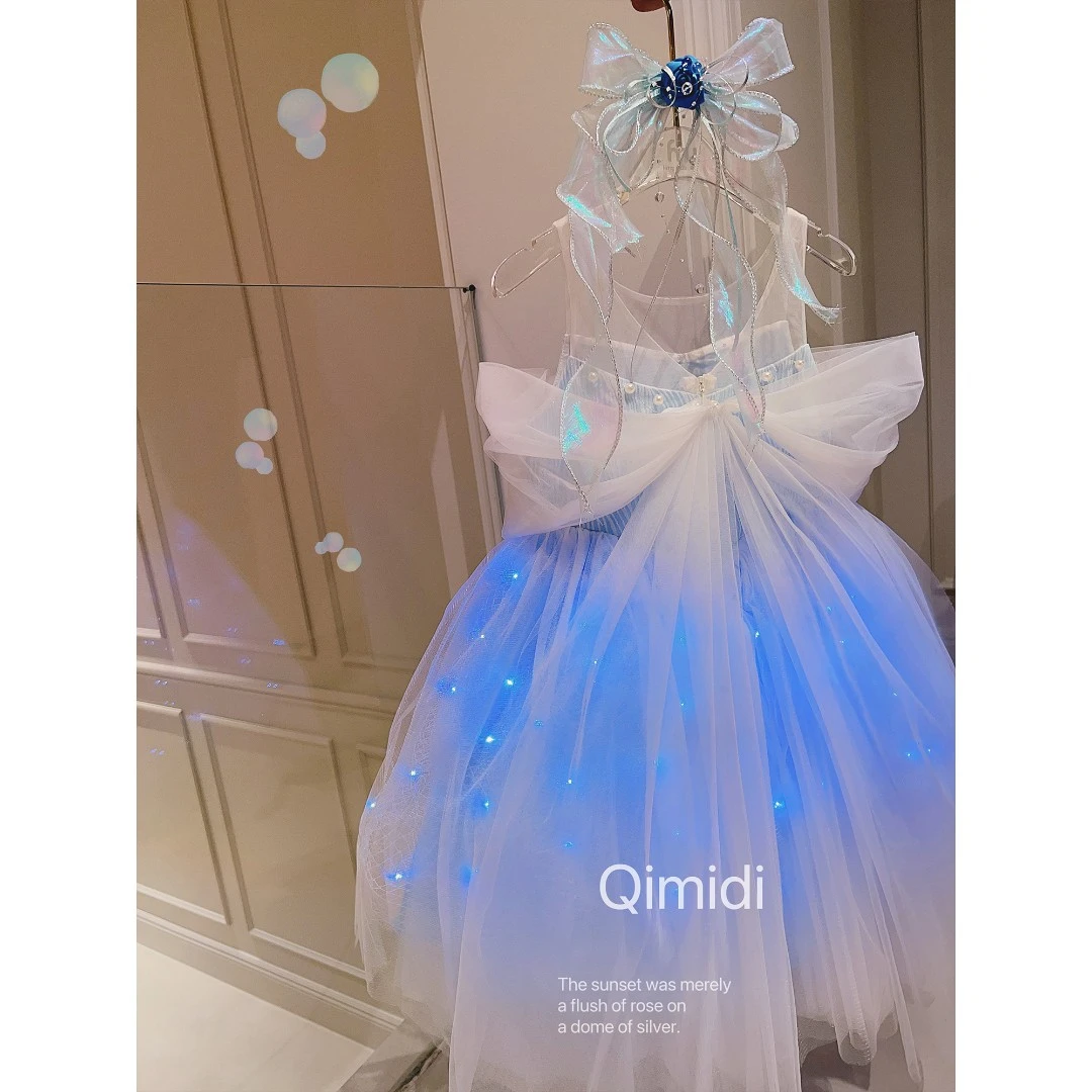 现货【爱莎公主】奇米迪女童公主裙礼服裙连衣裙蓬蓬裙24122