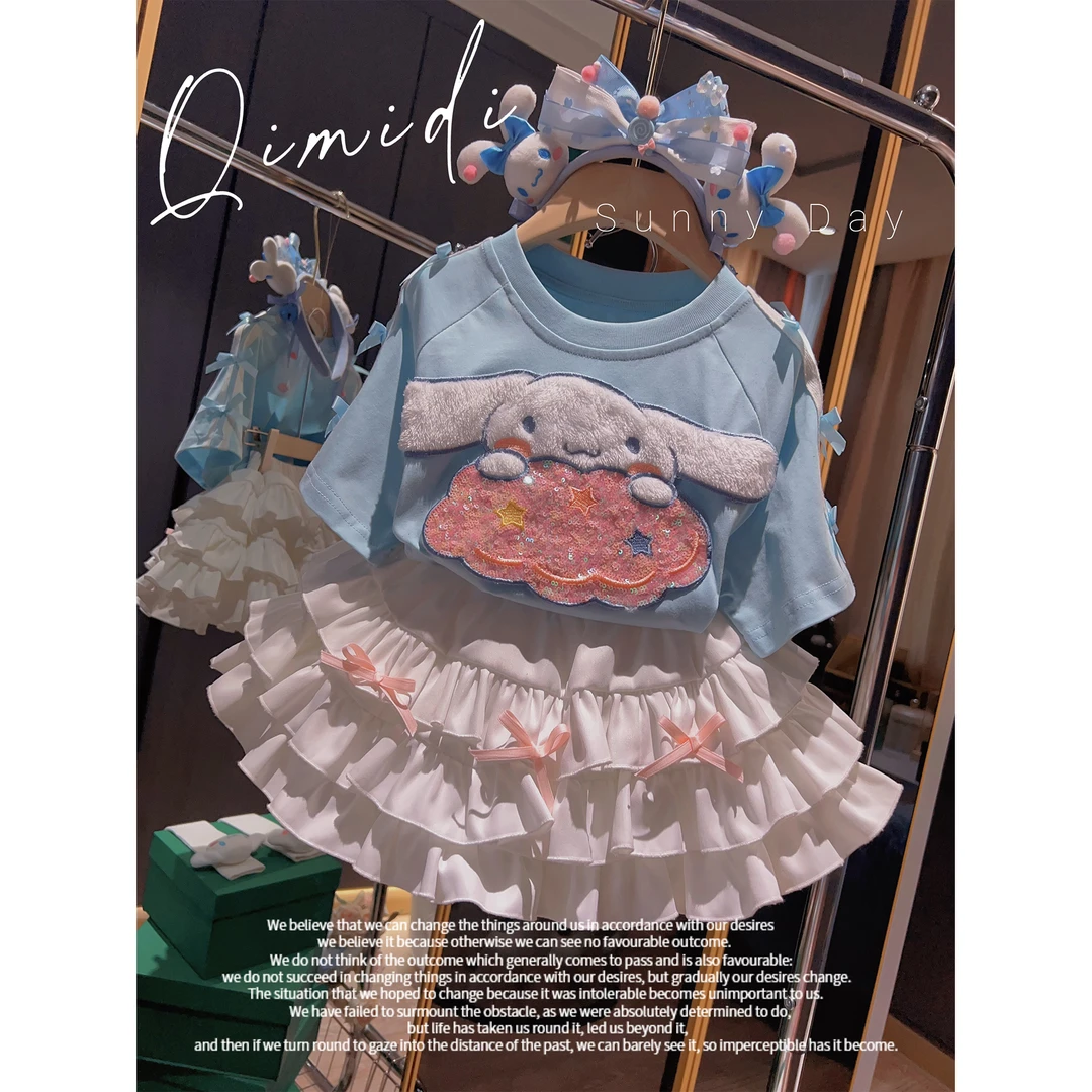 现货【玉桂狗】奇米迪女童卡通短袖上衣夏季甜美T恤240519