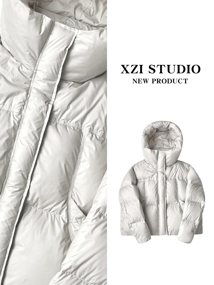 【XUEZI】2024新款泡芙连帽时尚休闲羽绒服