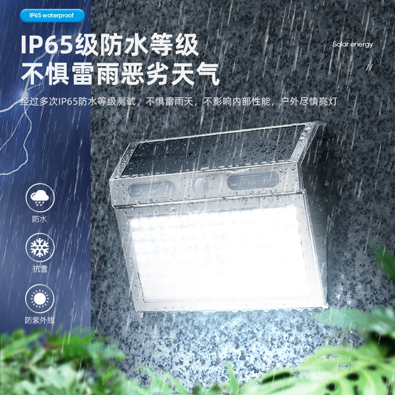 太阳能庭院灯室外感应自动照明灯别墅院子家用大灯户外应急照明灯