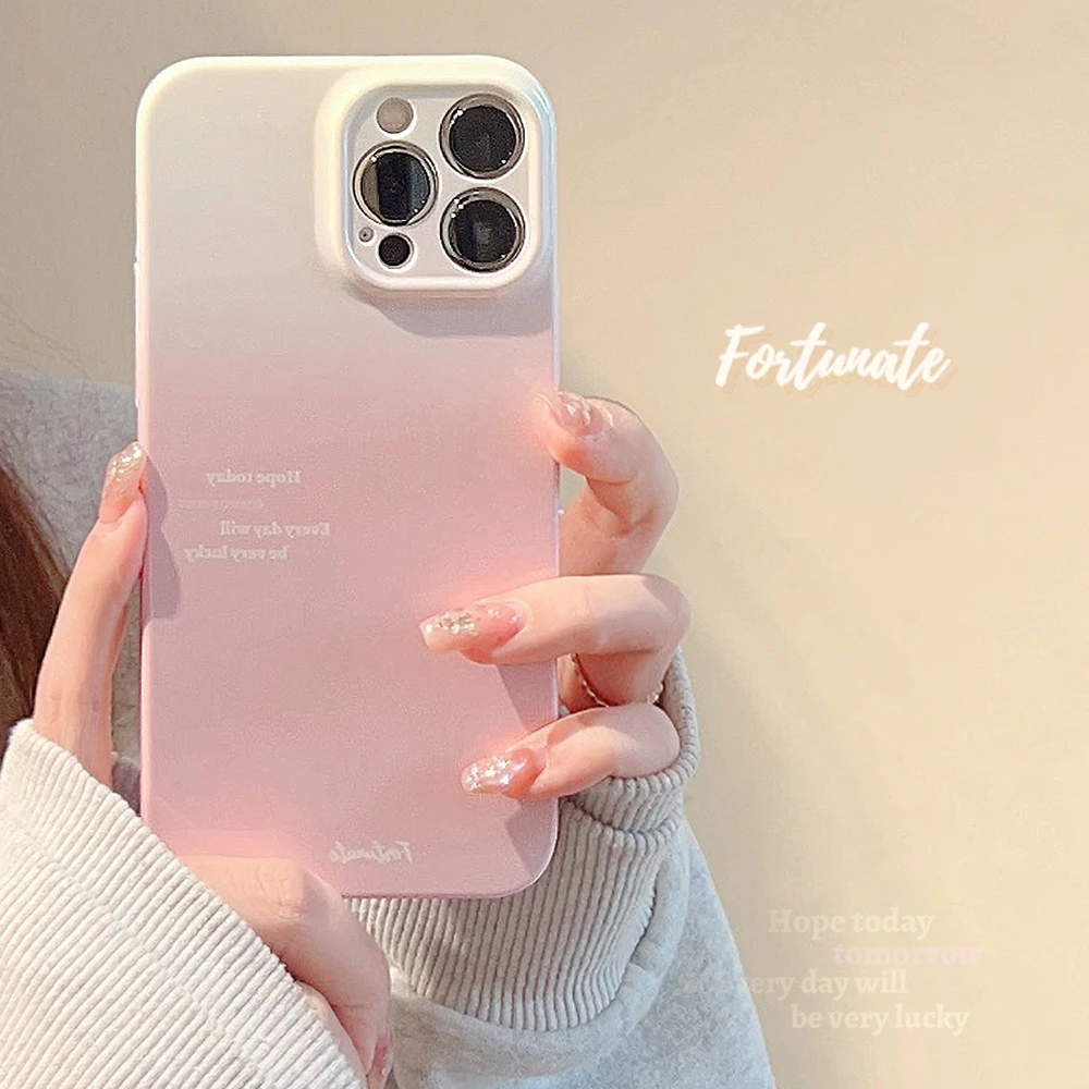 渐变菲林壳14适用苹果13手机壳iphone14ProMax简约11光面Xs个性7p