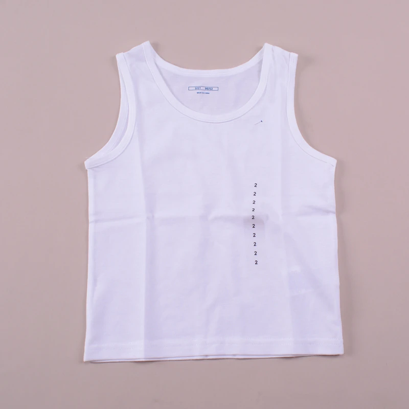 089男女童圆领基础款 双面平纹背心