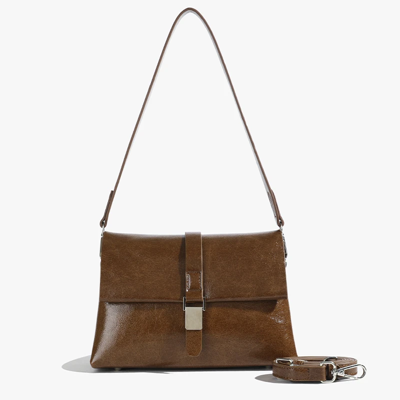 2024秋冬新款小众时尚百搭单肩斜挎包包女通勤小方包