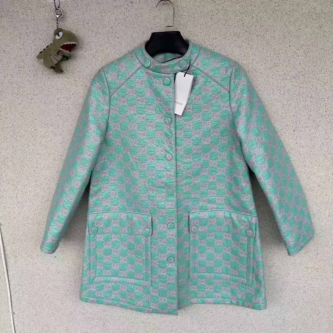 全新未使用 GUCCI/古驰 满印大衣 36码/公价18000