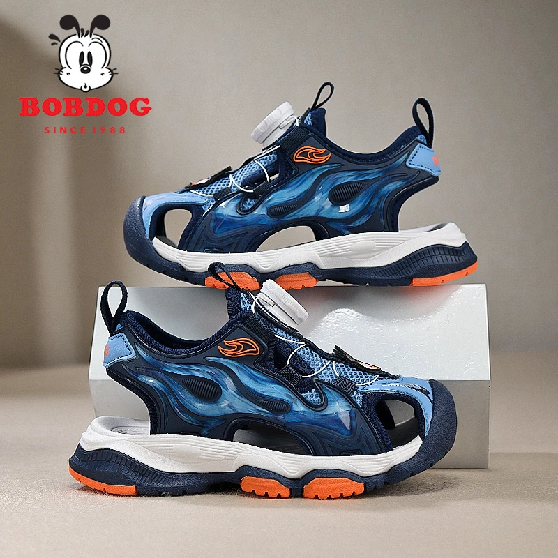 【东哥专享】巴布豆2025夏季新款凉鞋包头沙滩休闲运动童鞋6563