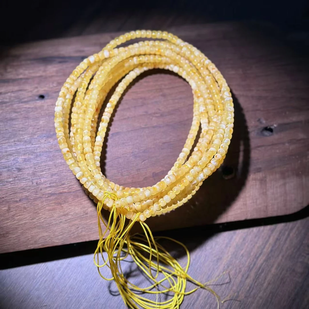 【缪老师严选】YS9748 蜜蜡直切老型多圈手链 多样性发其一