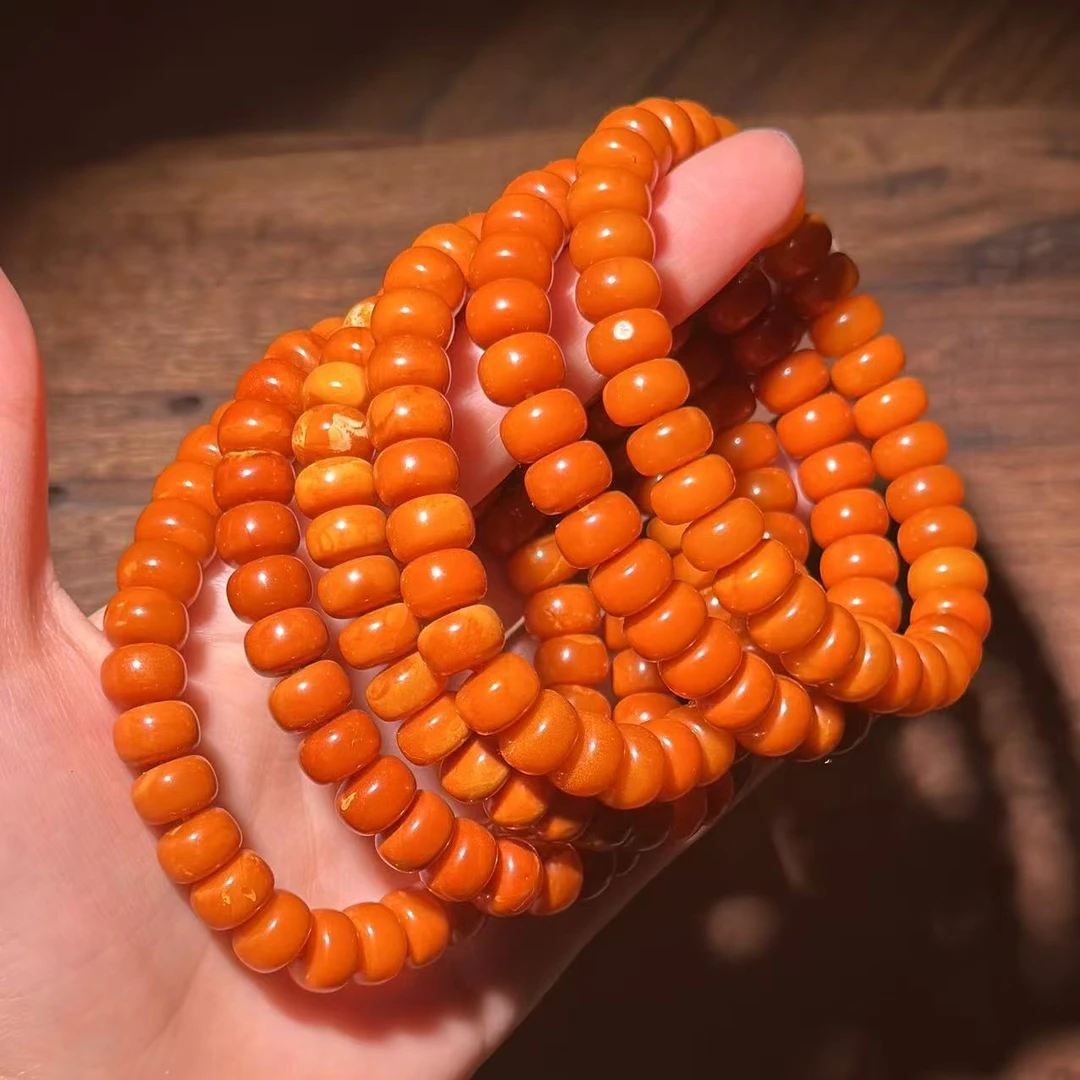 【缪老师严选】YS9752 蜜蜡算盘珠手链 多样性发其一