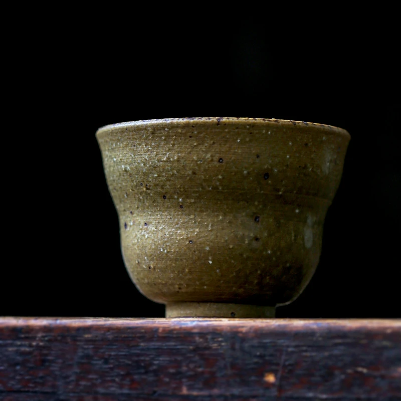 手工葫芦杯复古品茗杯日式主人杯景德镇粗陶瓷小茶杯子功夫茶具