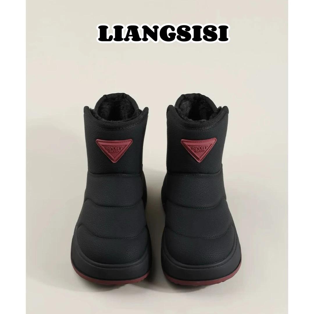 梁思思SHOES【普兰巴诺】2024年新款英伦风加绒棉鞋新款-5038