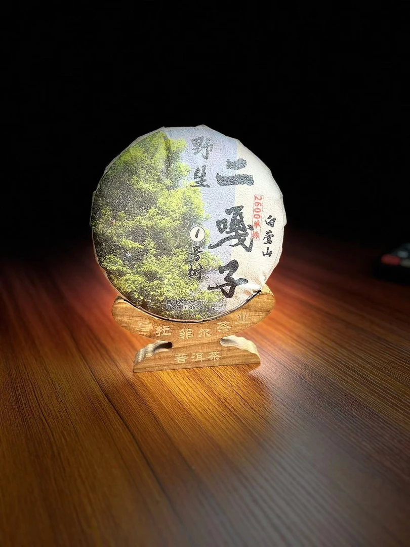 【野生二嘎子2600单株1号树357g饼 2023年】 马拉菲尔茶厂源头高货