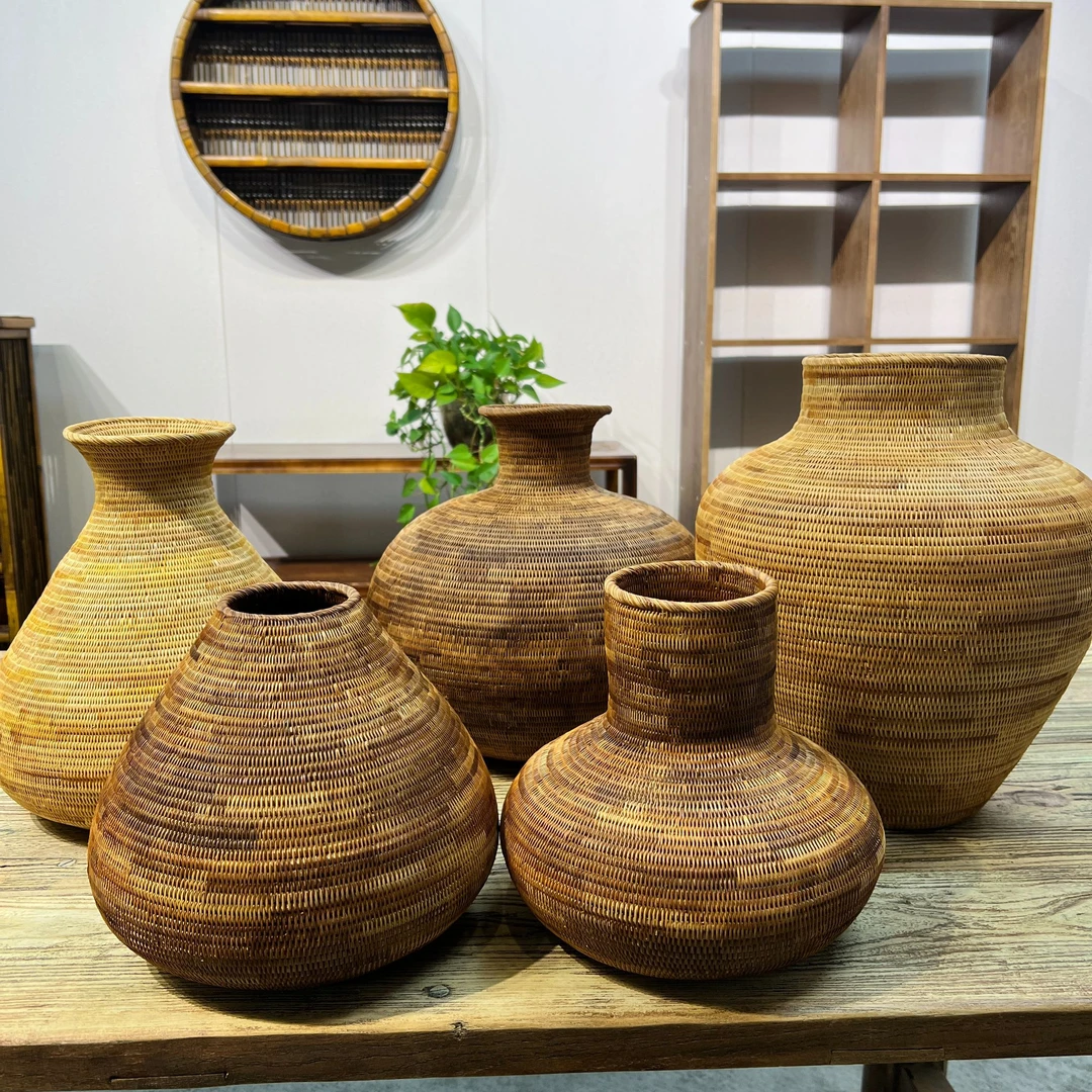 JB711东南亚精编花瓶摆件客厅餐厅橱窗摆设