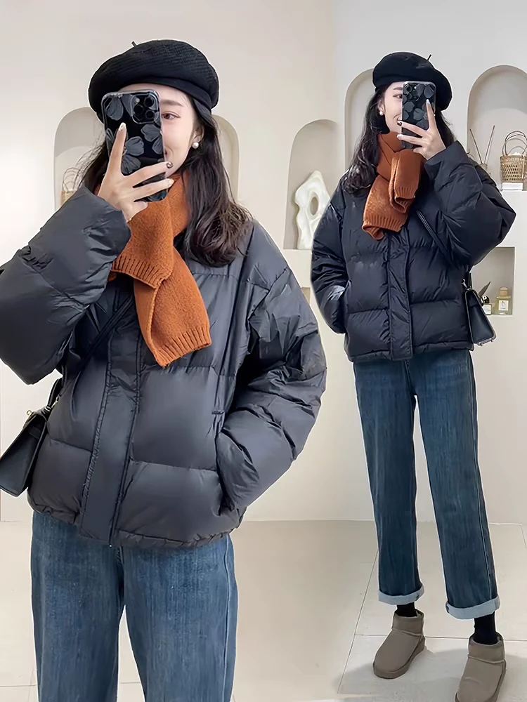 短款时尚显瘦气质白鸭绒羽绒服