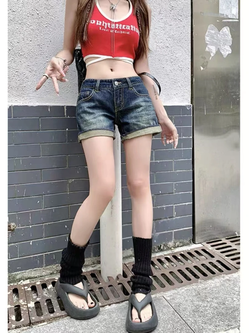 新62复古时尚潮流显瘦半身裙子夏季牛仔短裙(瑕疵尾货能接受再拍）