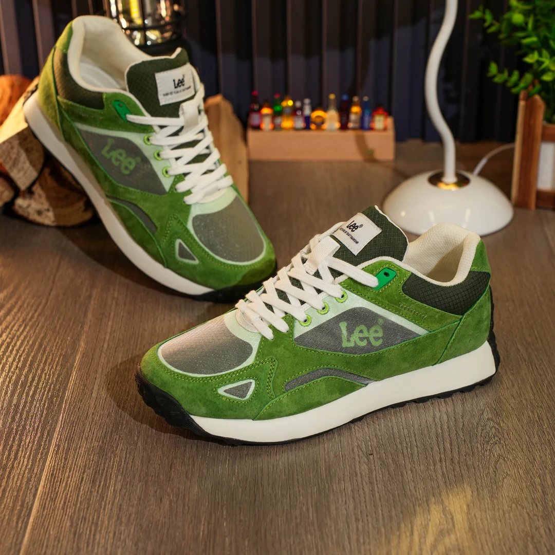 Lee2023夏季新款休闲复古跑鞋防滑缓震休闲低帮男鞋薄款透气潮鞋