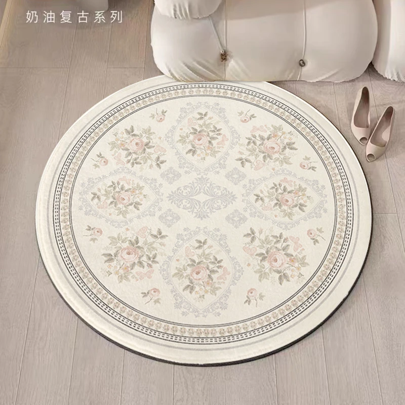 【西域猫】轻奢圆形地毯圆毯客厅卧室床边地毯书房转椅地垫秋冬隔凉