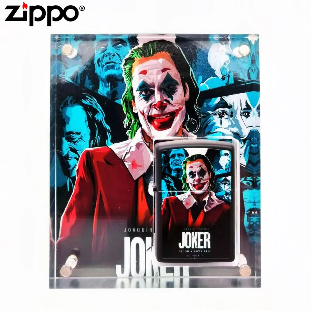 ZIPPO/之宝打火机-DIY-205-亚克力水晶盒-彩印小丑-个性-DYJ1