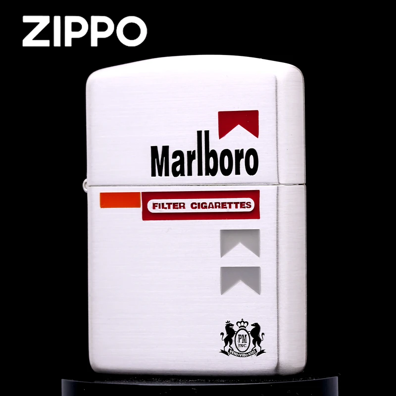 zippo正品打火机/盔甲【滑盖万宝路】经典男士送礼DY9902DK【凯亚1